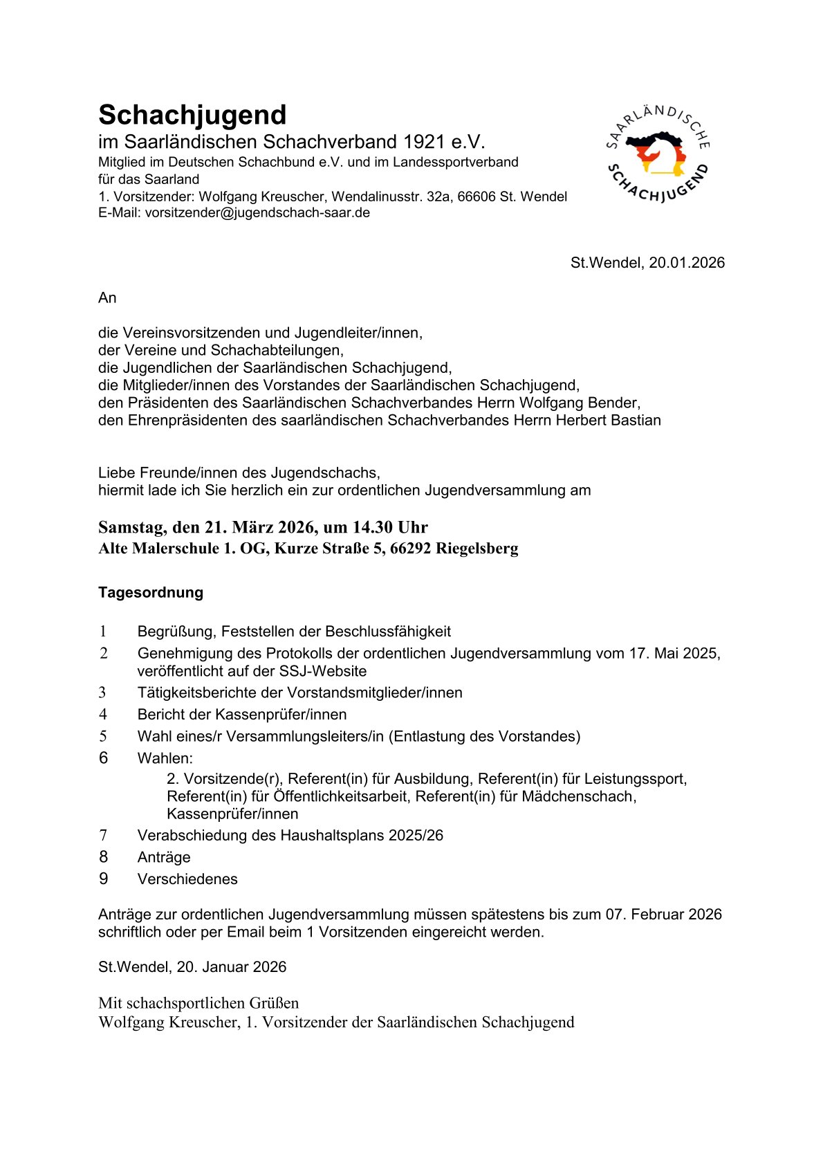 Einladung JV 2026 01 31